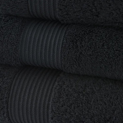 Black Personalised Bath Sheet