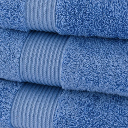 Cornflower Blue Personalised Bath Sheet
