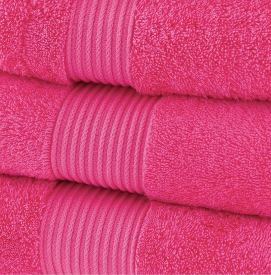 Fuchsia Personalised Bath Towel