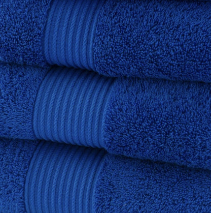 Royal Blue Personalised Bath Sheet
