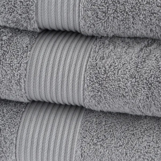 Silver Personalised Bath Towel